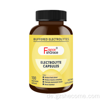 Elektrolytkapseln mit Vitamin -D -Stützdauersportarten